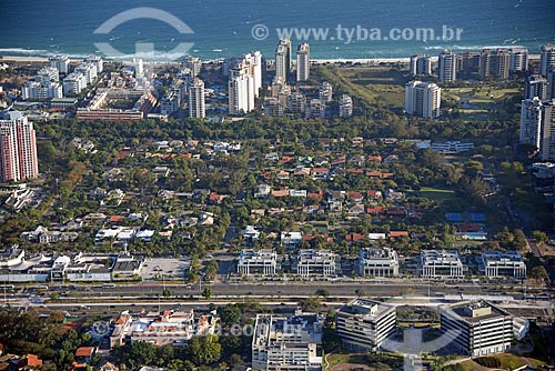  Aerial photo of the commercials centers - Barra da Tijuca neighborhood  - Rio de Janeiro city - Rio de Janeiro state (RJ) - Brazil