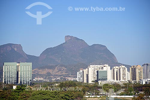  View of the Rock of Gavea from Barra da Tijuca neighborhood  - Rio de Janeiro city - Rio de Janeiro state (RJ) - Brazil