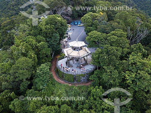  Picture taken with drone of the Mirante of Vista Chinesa (Chinese View)  - Rio de Janeiro city - Rio de Janeiro state (RJ) - Brazil