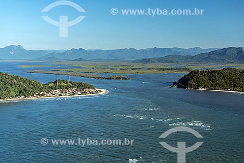  Aerial photo of the Guaratuba Bay  - Guaratuba city - Parana state (PR) - Brazil