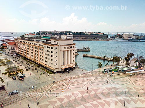  Picture taken with drone of the XV de Novembro square  - Rio de Janeiro city - Rio de Janeiro state (RJ) - Brazil