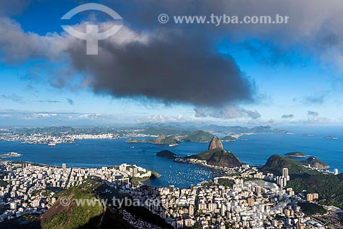  View of the Sugarloaf from the Christ the Redeemer mirante  - Rio de Janeiro city - Rio de Janeiro state (RJ) - Brazil