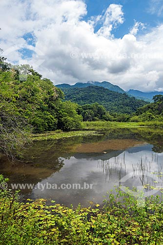  General view of lake - Guapiacu Ecological Reserve  - Cachoeiras de Macacu city - Rio de Janeiro state (RJ) - Brazil
