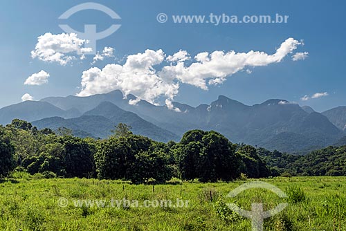  View of mountains near to Guapiacu Ecological Reserve  - Cachoeiras de Macacu city - Rio de Janeiro state (RJ) - Brazil
