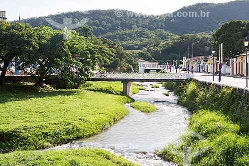  View of snippet of the Vermelho River (Red River) - Goias city  - Goias city - Goias state (GO) - Brazil