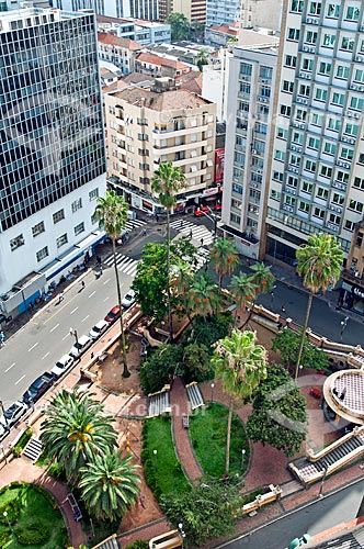  Top view of the Otavio Rocha Square  - Porto Alegre city - Rio Grande do Sul state (RS) - Brazil