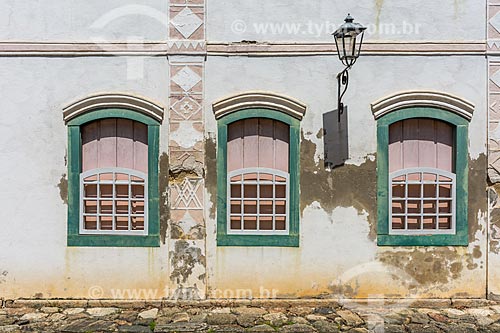  Facade of historic houses - Paraty historic center  - Paraty city - Rio de Janeiro state (RJ) - Brazil