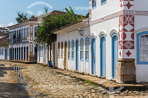  Facade of historic houses - Paraty historic center  - Paraty city - Rio de Janeiro state (RJ) - Brazil
