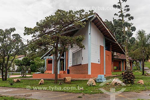  Facade of house - Artesao Square (Artisan Square)  - Alto Paraiso de Goias city - Goias state (GO) - Brazil