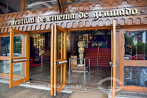  Entrance of the Palace of Festivals - place to exhibition of films participating in the Gramado Film Festival  - Gramado city - Rio Grande do Sul state (RS) - Brazil