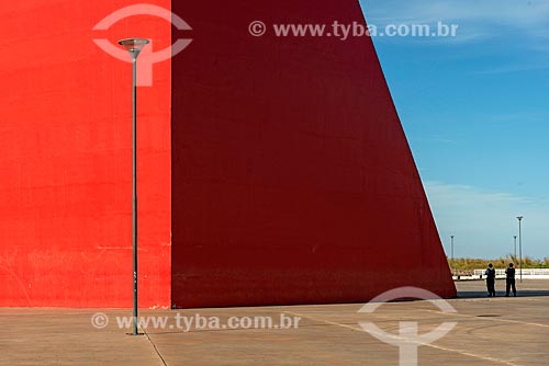  Detail of the Monument to Human Rights (2006) - part of the Oscar Niemeyer Cultural Center  - Goiania city - Goias state (GO) - Brazil