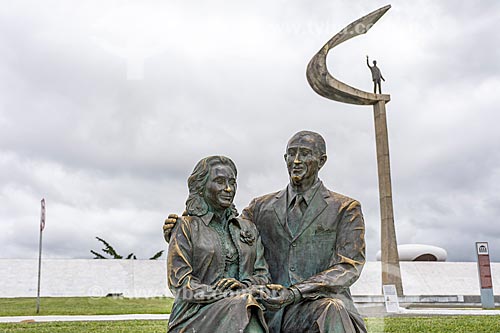  Detail of sculptures - JK Memorial  - Brasilia city - Distrito Federal (Federal District) (DF) - Brazil