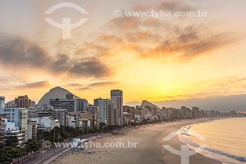  View of the dawn - Leblon Beach  - Rio de Janeiro city - Rio de Janeiro state (RJ) - Brazil