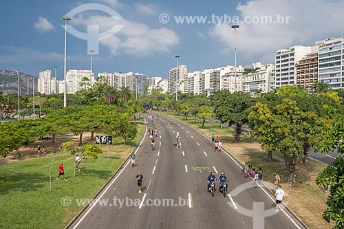  Infante Dom Henrique Avenue closed to traffic for use as a leisure area - Flamengo Landfill  - Rio de Janeiro city - Rio de Janeiro state (RJ) - Brazil