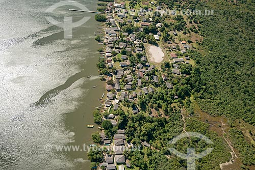  Aerial photo of the Almeida Fishing Village - Rasa Island  - Guaraquecaba city - Parana state (PR) - Brazil