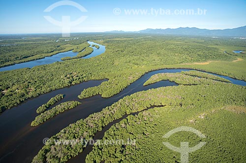  Aerial photo of the Almeida River  - Paranagua city - Parana state (PR) - Brazil