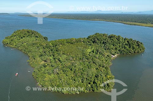  Aerial photo of the Pinheirinho Island - Superagui National Park  - Guaraquecaba city - Parana state (PR) - Brazil