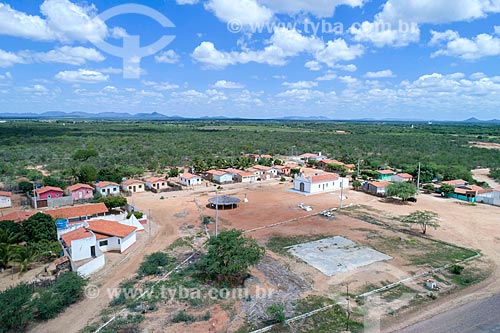  Picture taken with drone of the Vila Nova community - Truka indigenous land - INCREASE OF 100% OF THE VALUE OF TABLE  - Cabrobo city - Pernambuco state (PE) - Brazil