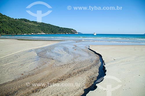  Mouth of river - Lopes Mendes Beach waterfront  - Angra dos Reis city - Rio de Janeiro state (RJ) - Brazil