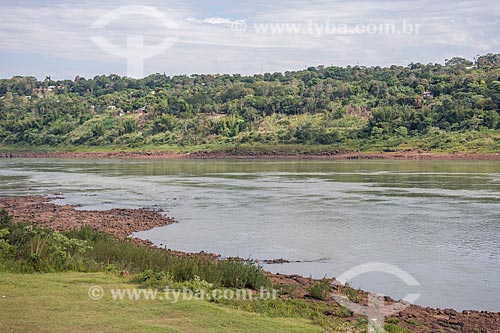  View of snippet of the Parana River  - Foz do Iguacu city - Parana state (PR) - Brazil
