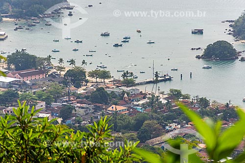  General view of the Vila do Abraao (Abraao Village) and Vila do Abraao Port  - Angra dos Reis city - Rio de Janeiro state (RJ) - Brazil