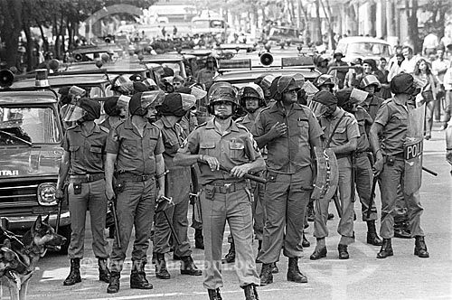  Repression to the strike movement of metallurgists by Brazilian Army  - Sao Bernardo do Campo city - Sao Paulo state (SP) - Brazil