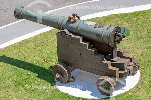  Detail of cannon of the old Our Lady of the Conception Villegagnon Fortress - now houses the Brazilian Naval Academy  - Rio de Janeiro city - Rio de Janeiro state (RJ) - Brazil