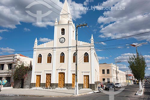  Facade of the Sacred Heart of Jesus Church (1784)  - Quixada city - Ceara state (CE) - Brazil