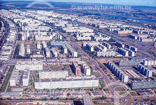  Aerial photo during the construction of Brasilia  - Brasilia city - Distrito Federal (Federal District) (DF) - Brazil