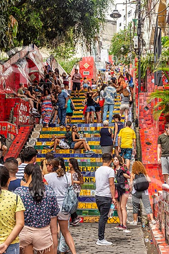  Public - Escadaria do Selaron (Selaron Staircase)  - Rio de Janeiro city - Rio de Janeiro state (RJ) - Brazil