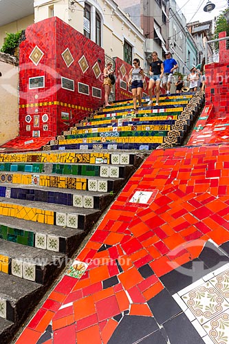  Public - Escadaria do Selaron (Selaron Staircase)  - Rio de Janeiro city - Rio de Janeiro state (RJ) - Brazil