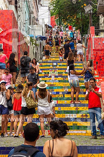  Public - Escadaria do Selaron (Selaron Staircase)  - Rio de Janeiro city - Rio de Janeiro state (RJ) - Brazil