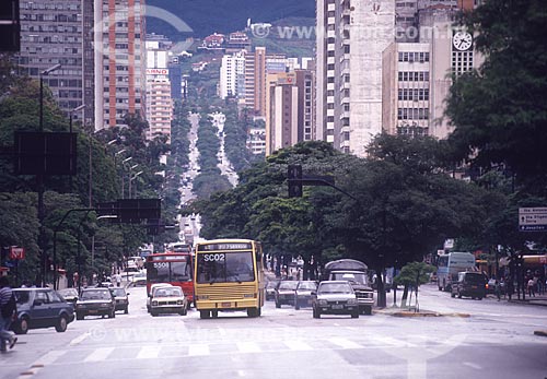  Traffic - Afonso Pena Avenue - 90s  - Belo Horizonte city - Minas Gerais state (MG) - Brazil
