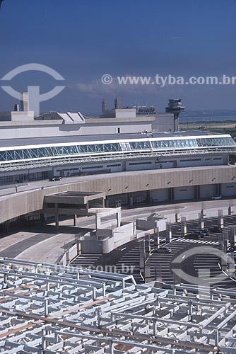  Antonio Carlos Jobim International Airport (1952) during construction of the Terminal 2 - 90s  - Rio de Janeiro city - Rio de Janeiro state (RJ) - Brazil