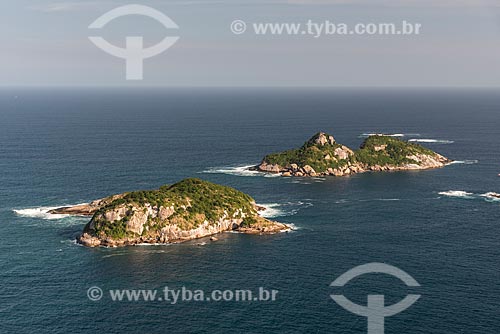  Aerial photo of the Tijucas Islands  - Rio de Janeiro city - Rio de Janeiro state (RJ) - Brazil