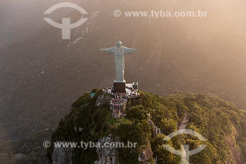  Aerial photo of the Christ the Redeemer (1931)  - Rio de Janeiro city - Rio de Janeiro state (RJ) - Brazil