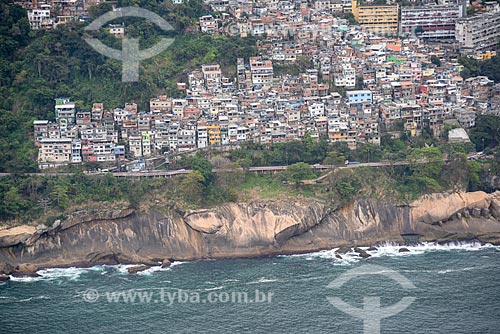  Aerial photo of the vidigal slum  - Rio de Janeiro city - Rio de Janeiro state (RJ) - Brazil