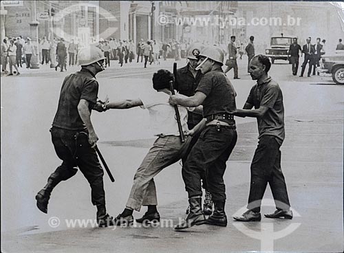  Repression of demonstrations during the Military Regime  - Rio de Janeiro city - Rio de Janeiro state (RJ) - Brazil