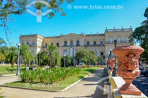  Facade of the National Museum - old Sao Cristovao Palace  - Rio de Janeiro city - Rio de Janeiro state (RJ) - Brazil