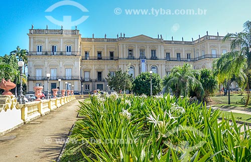  Facade of the National Museum - old Sao Cristovao Palace  - Rio de Janeiro city - Rio de Janeiro state (RJ) - Brazil