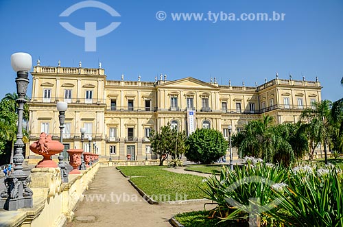  Facade of the National Museum - old Sao Cristovao Palace  - Rio de Janeiro city - Rio de Janeiro state (RJ) - Brazil