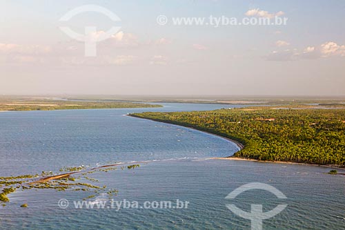  Mouth of Timonha River - boundary between Piaui and Ceara states  - Cajueiro da Praia city - Piaui state (PI) - Brazil