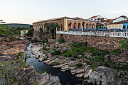  Lençois River and Cultural Market in the background  - Lencois city - Bahia state (BA) - Brazil