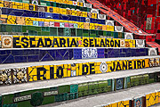  Detail of Escadaria do Selaron (Selaron Staircase)  - Rio de Janeiro city - Rio de Janeiro state (RJ) - Brazil