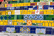  Detail of Escadaria do Selaron (Selaron Staircase)  - Rio de Janeiro city - Rio de Janeiro state (RJ) - Brazil