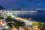  View of Copacabana beach at dawn  - Rio de Janeiro city - Rio de Janeiro state (RJ) - Brazil