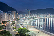  View of Copacabana beach at dawn  - Rio de Janeiro city - Rio de Janeiro state (RJ) - Brazil