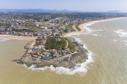 Picture taken with drone of Ponta da Fruta beach - Vila Velha city - Espirito Santo state (ES) - Brazil