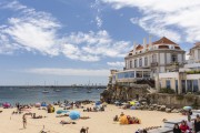 Residents and tourists on Duquesa beach - Cascais - Lisbon district - Portugal