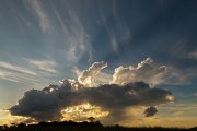 Detail of cloud in blue sky day  - Guarani city - Minas Gerais state (MG) - Brazil
